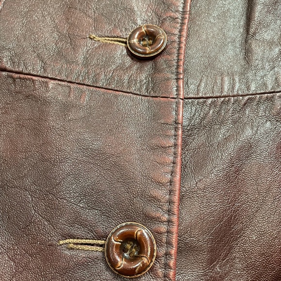 Vintage Norwest Belted Leather Jacket - Picture 9 of 14